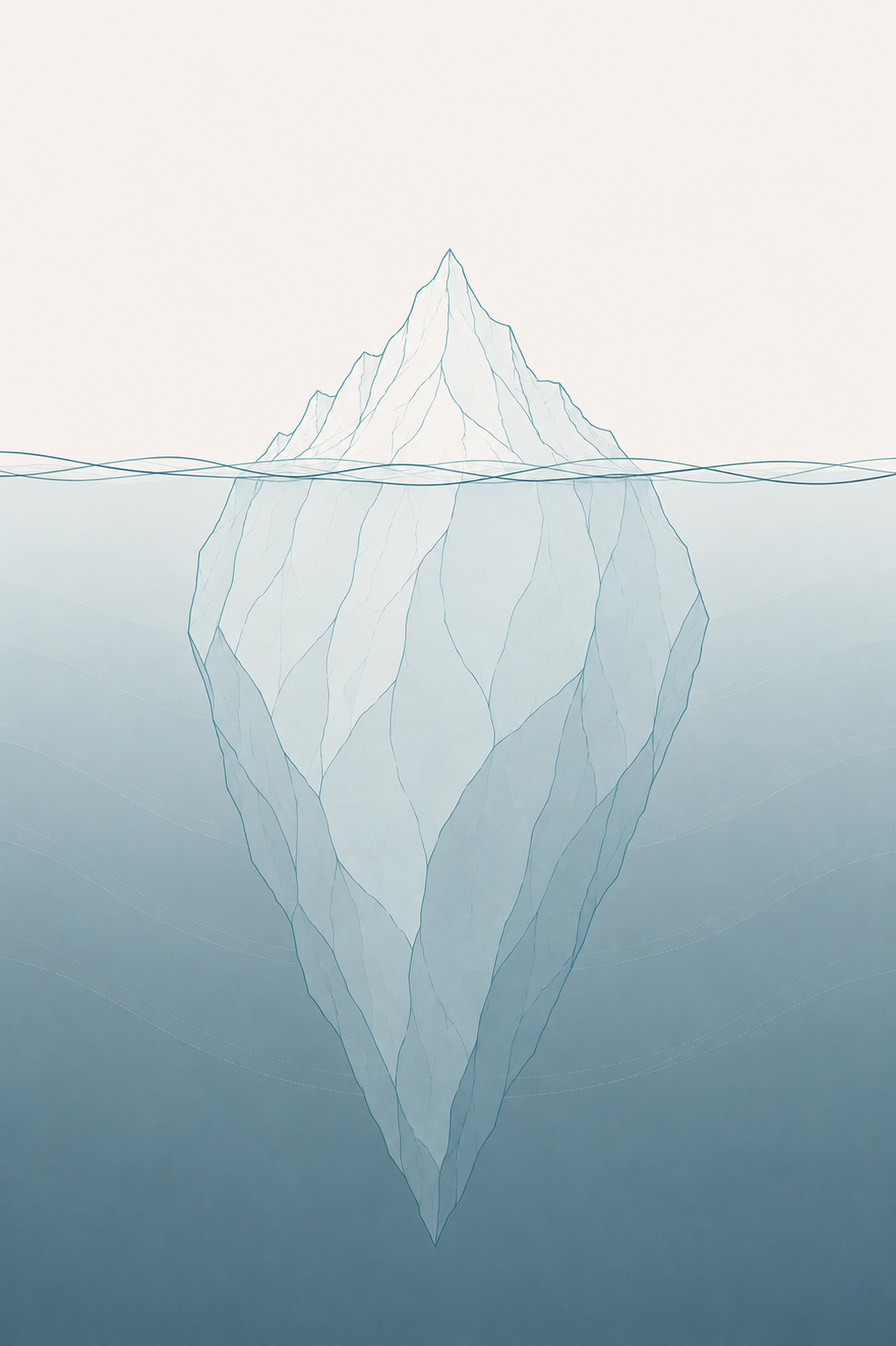 The Iceberg — above and below